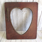 Vintage Frame Wooden Heart Hand Made Ornate