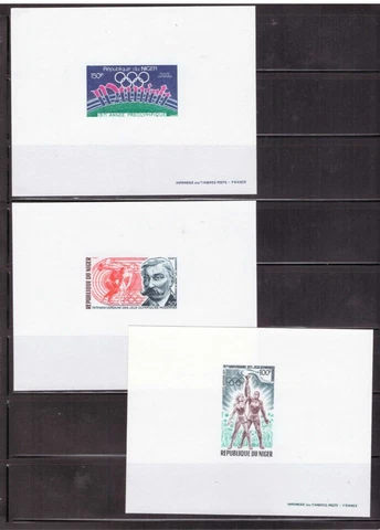 Niger,4 Mini Sheet Proof,MNH Cover