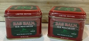 New Lot of 2 Bag Balm Limited Edition 4oz Vermont Original Skin Moisturizer - Picture 1 of 5