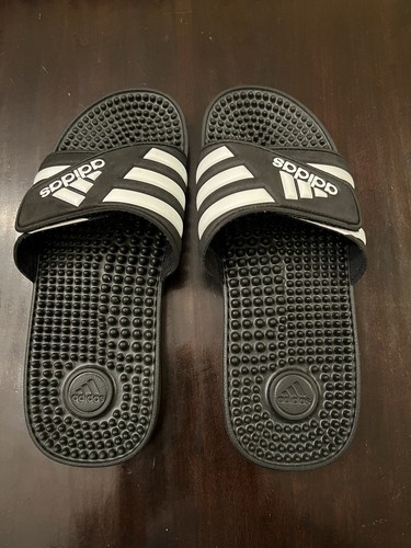 Adidas Adissage G28841 Sandalo Slide Donna Uomo Taglia 7 Unisex Nero Bianco