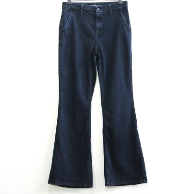 Jeans acampanados Level 99 Tanya para mujer talla 28 tiro alto azul lavado oscuro denim Foto 1 de 4