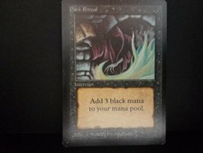 Magic the Gathering Dark Ritual BETA MTG