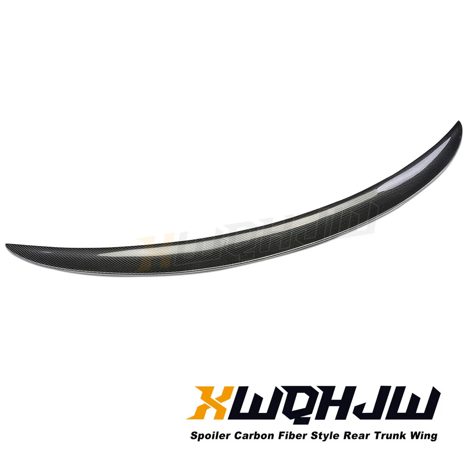 Real Carbon Fiber Rear Trunk Lip Spoiler Wing For BMW 3 Series E90 2005-2012 - image 1 of 4