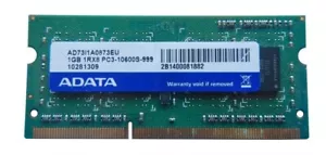 AD73I1A0873EU ADATA 1GB PC3-10600 DDR3-1333MHz non-ECC Unbuffered CL9 204-Pin - Picture 1 of 1