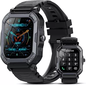 Smartwatch Herren mit Telefonfunktion Armbanduhr Fitnessuhr für iOS Android - Bild 1 von 7