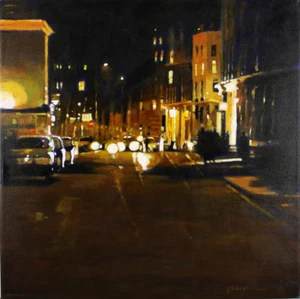 STEPHEN BROOK - LONDRES - Pintura original de acrílico sobre lienzo firmada a mano - Imagen 1 de 1