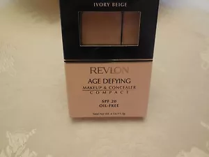 Revlon Age Defying Makeup & Concealer compact- Ivory Beige SPF 20 Oil-Free - Picture 1 of 1
