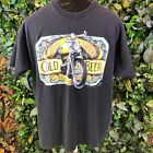 3D Emblem années 90 chemise de motard XL vintage point simple Cody WY 1994 bière froide Harley