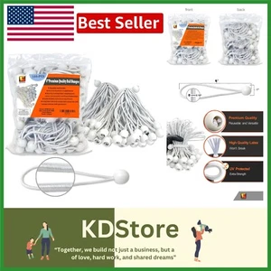Durable 100-Pack 6-Inch Heavy-Duty Bungee Cords - Versatile & Reliable - Picture 1 of 11