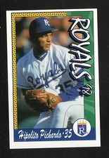 Hipolito Picardo--Kansas City Royals--1998 Police/Kansas City Life Baseball Card