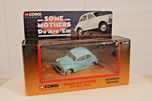 Corgi Classics 1:43s 96758 Morris Minor "Some Mothers Do Ave ' Em" - Blue - Picture 1 of 7