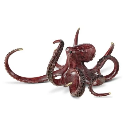 Brass Curious Octopus Sculpture Statue Figurine Nautical Coastal~ SPI Home 80362 - Изображение 1 из 3