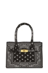 Bolso rectangular estampado de ameba con acento de hebilla - Imagen 1 de 21