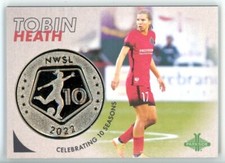 2022 Parkside Paramount NWSL 10 Anniversary Coin #CR22 Tobin Heath Portland