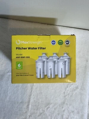 Replacement Water Filters 6pc Set Fits Brita Pitchers & Mavil Classic - Image 1 of 3