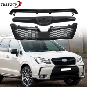 Upper Grille Honeycomb Grill Assembly Black For Subaru Forester 2014-2018 - Picture 1 of 19