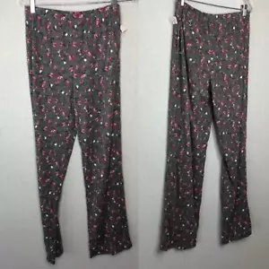 Charter Club knit print pajama pants, grey floral Small - Picture 1 of 8