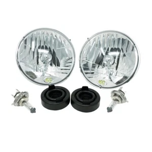Sistema de paquete de pares de faros halógenos H4 DOT de 7" KC Hilites para 97-06 Jeep TJ 42301 - Imagen 1 de 9