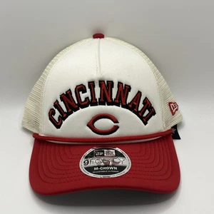 Truckermütze Cincinnati Reds New Era 9FORTY A-Frame M-Crown verstellbar weiß Cap - Bild 1 von 7