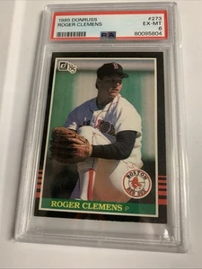 1985 Donruss #273 Roger Clemens Boston Red Sox RC Rookie PSA 6 EX-MT - Bild 1 von 2