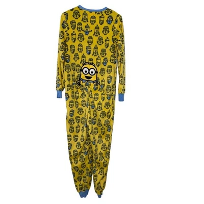 Женский комбинезон Despicable Me Minions средний размер 8-10 желтая флисовая пижама - Изображение 1 из 4
