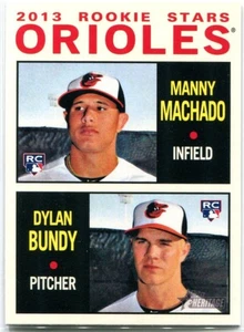 MANNY MACHADO DYLAN BUNDY 2013 Topps Heritage ROOKIE STARS RC #201 Menge - Bild 1 von 2