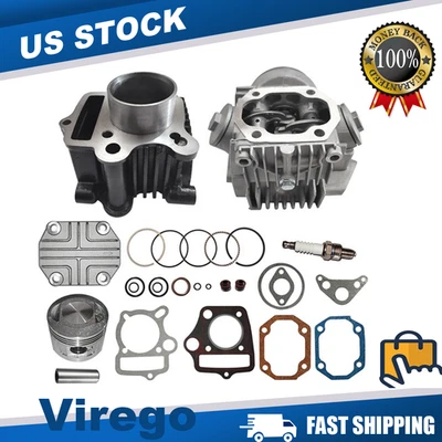 Top End Kit for Honda ATC70 CRF70 CT70 C70 TRX70 XR70 S65 70cc Cylinder Piston - Image 1 of 4
