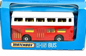 Matchbox Lesney Superking K-15 London Bus, rare pre production red & white mint! - Picture 1 of 5
