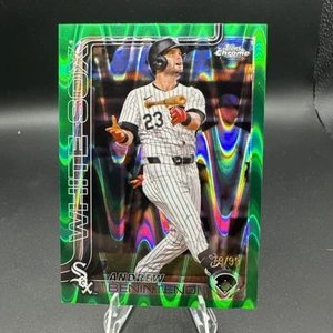 2025 Topps Chrome Andrew Benintendi Green Wave Refractor /99 #197 White Sox - Picture 1 of 5