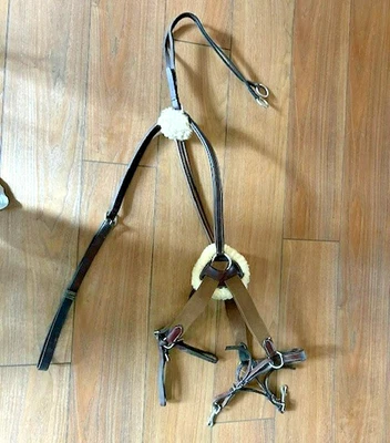 Brown Leather 5 Point Breastplate - Image 1 of 4