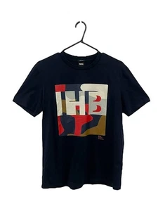 BOSS HUGO BOSS Like New Men's Navy Printed T-Shirt, Size M, 100% Cotton - Picture 1 of 4