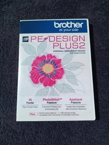 Brother PE-Design Plus 2 Personal Embroidery Design Software System VG Cnd HTF - Picture 1 of 4