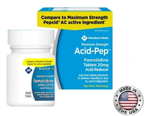 Famotidine 20mg 100ct Acid Reducer Reflux Heartburn Relief as Pepcid Exp 11/26 - Picture 1 of 1