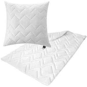 Bettset Ganzjahresdecke Bettdecke 135x200 + Kopfkissen 80x80 Classic - Bild 1 von 10