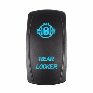 Laser BLUE Rocker Switch REAR LOCKER LIGHTS 20A 12V On/off LED Light - Picture 1 of 6