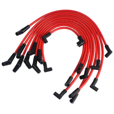 Juego de cables de bujía rojos de 10,5 mm JDMSPEED Racing para Ford 5,0 L 5,8 L, SB SBF 302 Foto 1 de 4