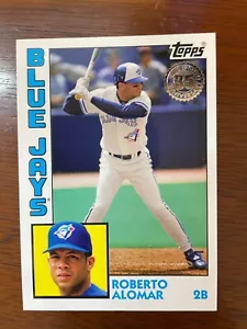 2019 TOPPS 1984 DESIGN #T84-57 ROBERTO ALOMAR - TORONTO BLUE JAYS - Picture 1 of 2