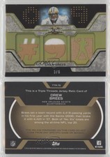 2008 Topps Triple Threads Relics Gold /6 Drew Brees #TTR-78