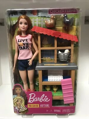 Barbie You Can Be Anything Chicken Farmer Juego Nuevo Sellado Mattel Barbie Foto 1 de 4