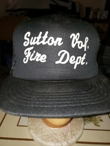 Vtg Mesh Foam Snapback Trucker Hat Showcase Yupoong Sutton Volunteer Fire Dept - Bild 1 von 12