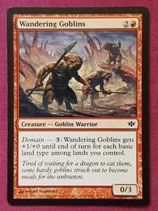 Magic The Gathering CONFLUX WANDERING GOBLINS red card MTG - Bild 1 von 2