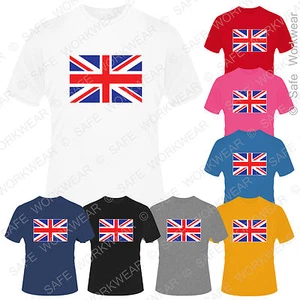 T-Shirt Union Jack - Großbritannien - UK Flagge D2-Unisex - englisches T-Shirt Souvenir - Bild 1 von 16