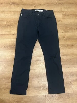 Pantalones de mezclilla Vans 30x30* negros V56 estándar calce moderno lavado oscuro de la pared aplastados Foto 1 de 4