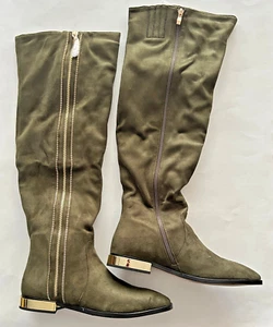 Lady Couture Uptown Olive Over-the-Knee Boots Women’s EU 40; US 9 New in Box - Picture 1 of 12