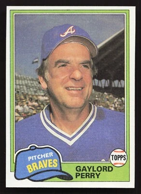 1981 Topps negociado #812 Gaylord Perry Atlanta Braves **En buen estado** cantidad Foto 1 de 2