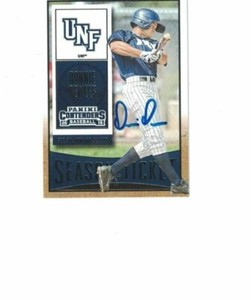 DONNIE DEWEES SIGNED IP PANINI CONTENDERS 2015 TICKET #38 CHICAGO CUBS AUTO