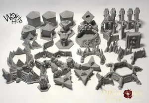 Blackstoned Fortress Set de expansión compatible con todo terreno de Dragons Rest. - Imagen 1 de 57