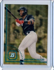 BENYAMIN BAILEY 2022 Bowman Heritage Chrome BHPC48 SUPERFRACTOR 1/1 WHITE SOX RC - Picture 1 of 1