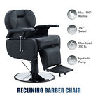 Reclining Salon Chair for Hair Stylists Barber Salon Equipment with Headrest