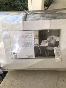 Cobertor completo Martha Stewart Trousseau Cirque Queen acolchado verde espuma de mar - Imagen 1 de 4